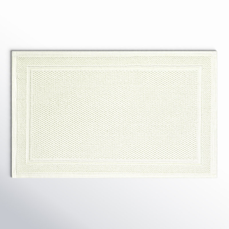 Tanglewood Cotton Non-Slip Bath Rug, Chalk