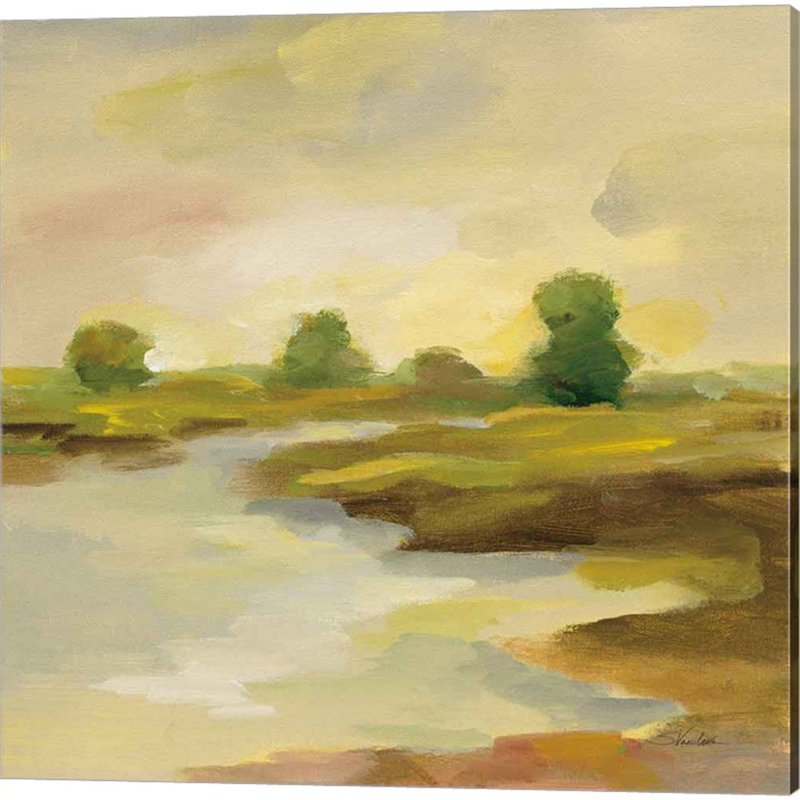 Chartreuse Fields par Silvia Vassileva, art sur toile (ensemble de 2)