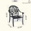 Chaise de patio en fonte d'aluminium 4 pièces avec structure et coussins-1217085274