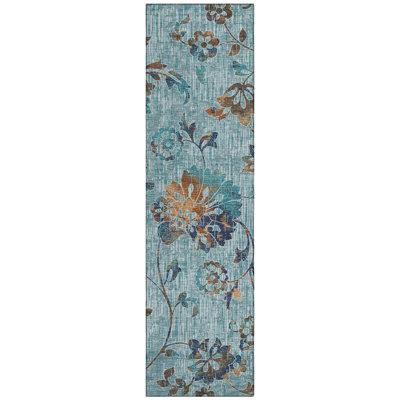 Machine Washable Indoor/Outdoor Chantille ACN2616 Floral Rug