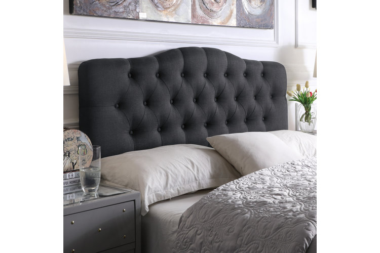 Dax Upholstered Solid Wood Panel Headboard
