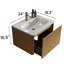 Meuble-lavabo simple rayé mural 24 po avec lavabo en céramique-2125352995