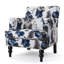 Multicolore, fauteuil éclairé capitonné