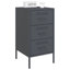 Bedside Cabinets 2 pcs 36x39x68 cm Steel-396062394
