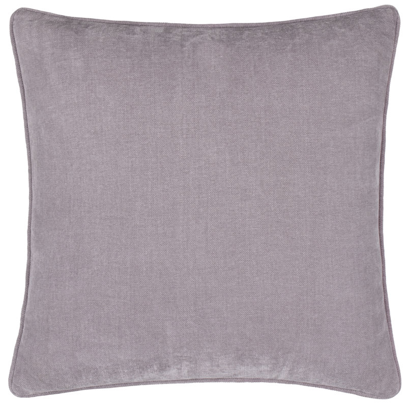 Heavy Chenille Purple Square Cushion, Polyester