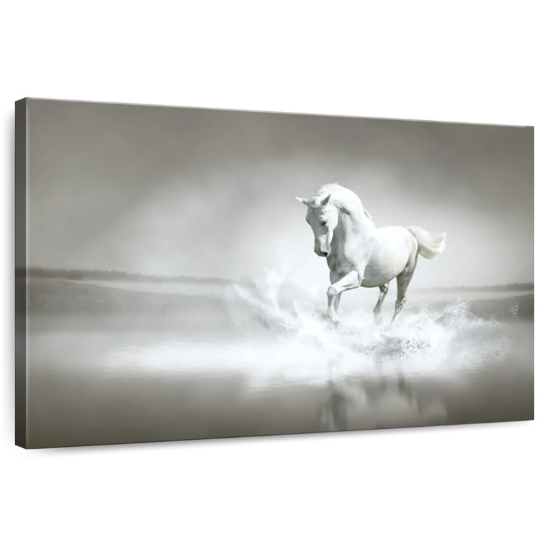 Brampt Horse On Beach, 34" H x 51" W