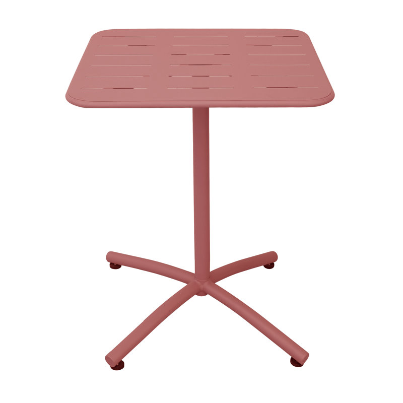 Square 4 - Person 72Cm L Outdoor Dining Table, Red