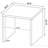 Black  Square Side End Table
