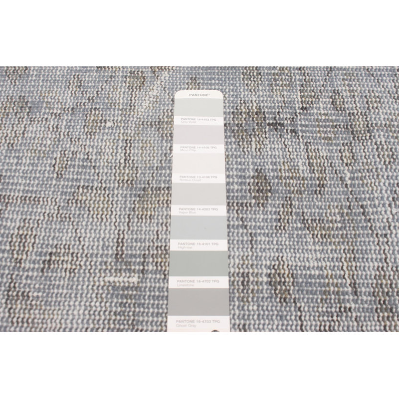 Tapis unique en laine noué à la main de style années 2000 de 4 pi 4 po x 7 pi 7 po Oleksii