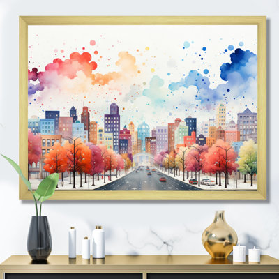 " Popart Cityscape Urban Fog I "