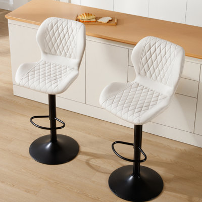 Tabouret de bar pivotant à hauteur réglable