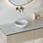 White Round Above Counter Bathroom Sink Ceramic Vanity Vessel Sink