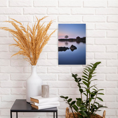 Blue Hour Reflections Abstract Coastal Landscape Wall Art