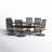 Alyah 6 - Person Patio Dining Set with Rectangular Table , Cushions Included