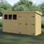 Shiplap Pent Wooden Shed-88314720