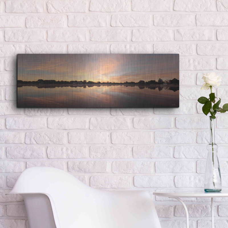 «Bayside Reflections» par Lori Deiter, art mural en métal, H 12 po x l 36 po