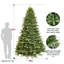 Arbre de Noël combiné en PE / PVC pré-éclairé-1101120034
