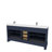 Maya 72'' Double Bathroom Vanity with White Quartz Top-92872004