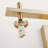 Aguero 19" 3-Light Antique Brass Vanity Light, Faux Diamond Cut Cloud Glass-231318538