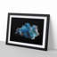 Blue Siamese Fighting Fish in Abstract - Picture Frame Graphic Art Print-55679489-55679488