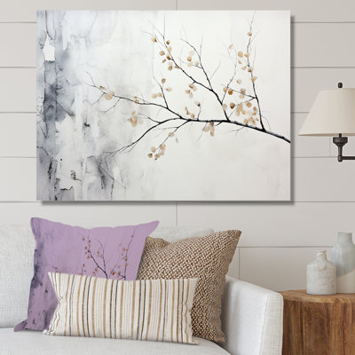 " Grey Minimalism Tree Birch I "