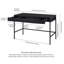 Evans 121.285cm W Rectangle Writing Desk-1000150490