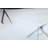 Modern Rectangular Tempered Glass Table And Silver Iron Frame