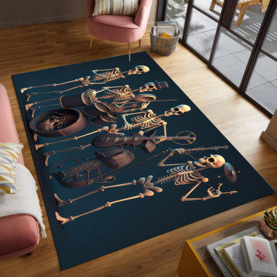 Chic Floral Design With Pile Soft Printed Rug Perfect for Adding Artistic Touch to Any Room