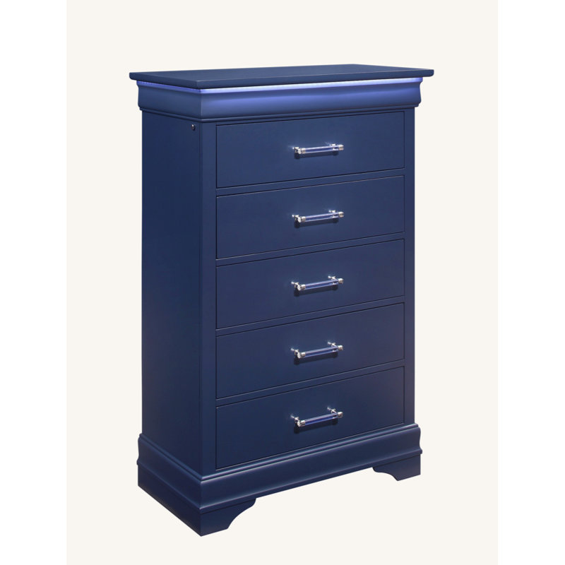 Commode Charleston avec DEL, Bleu