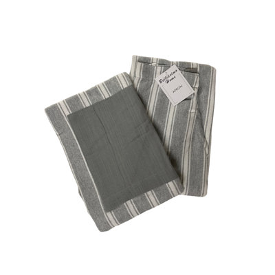 Striped Cotton Bib Apron