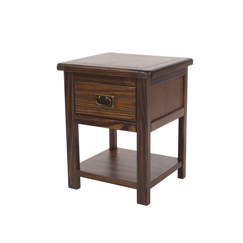 Felda 45cm W Solid Wood Bedside Table
