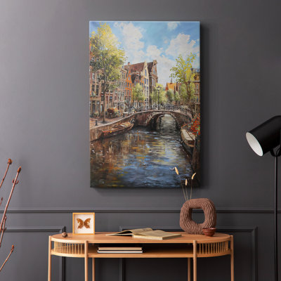 Série LANDSCAPES CCDCLXXIV - Toile tendue avec châssis de qualité supérieure - Prêt à être accroché