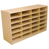 (24) Letter Tray Storage Unit with Translucent Trays