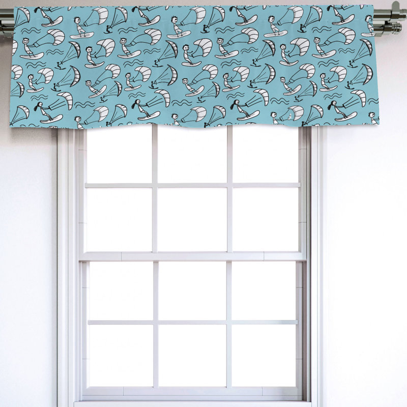 Sateen Ruffled Window Valance