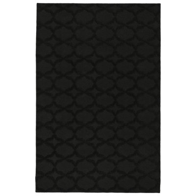 Togut Geometric Tufted Black Rectangle Area Rug