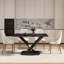 Table de bout contemporaine en pierre artificielle à bord droit avec pieds en métal-1987160110-1987160104-1987160111