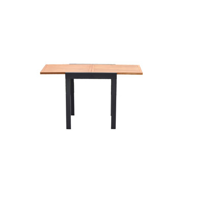 Rectangular Metal Extendable Outdoor Balcony Table , 130cm cm W 65cm cm D