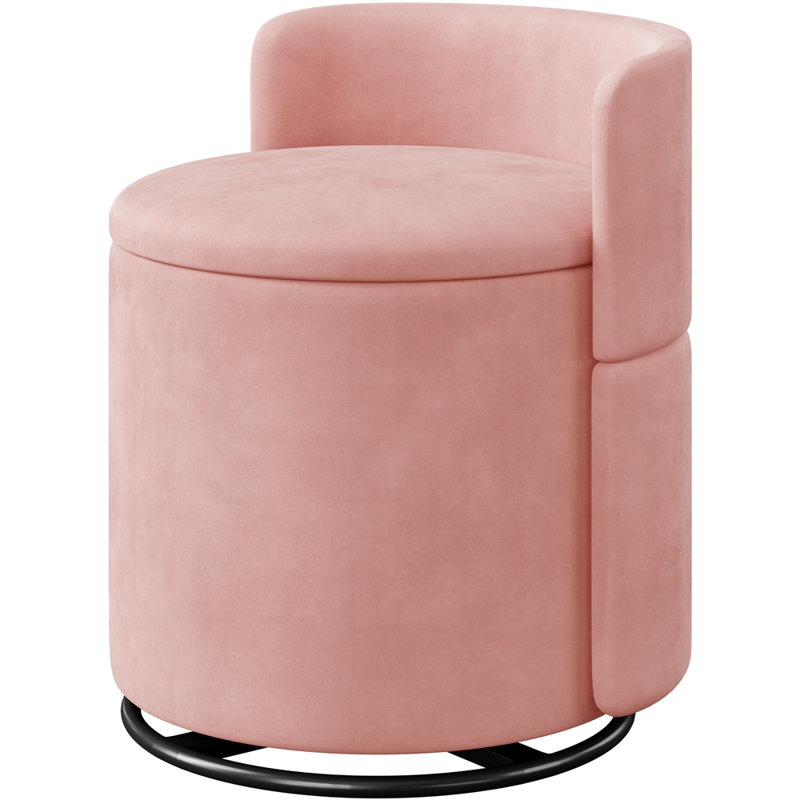 Accent Stool, Pink