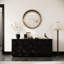 Buffet élégant avec grand plateau, 2 grands placards, adaptable à différents usages dans la salle à manger. Design américain, large de 150 cm, meuble télé pour le salon.