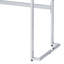 Bureau d'écriture en faux marbre blanc avec tiroirs de rangement et gestion des câbles pour le bureau personnel