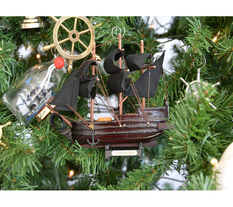 Ornement d’arbre de noël pour bateau pirate