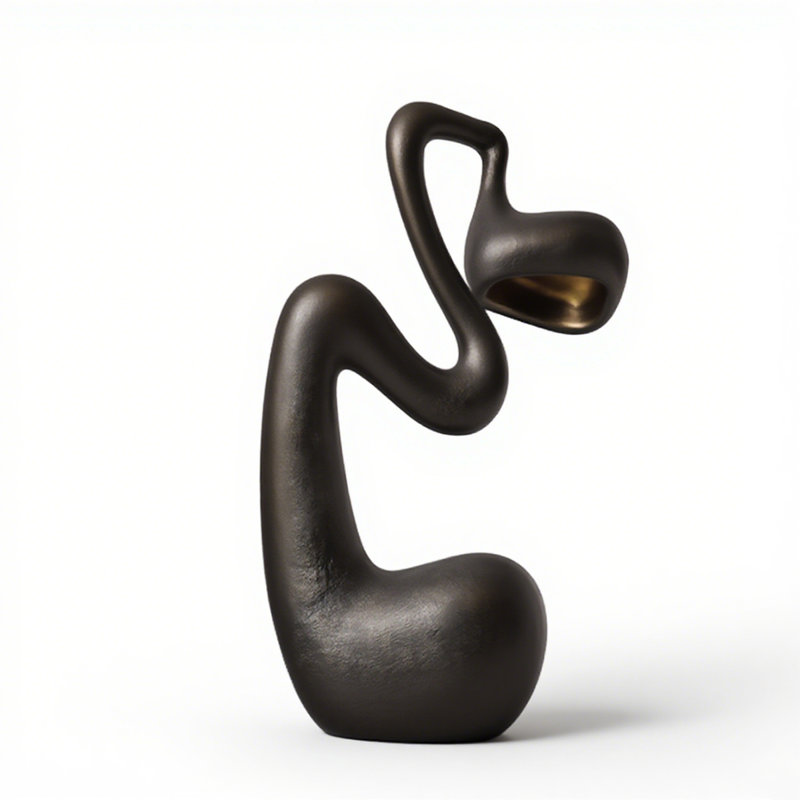 Lampe sur pied en PRF de style Wabi-sabi