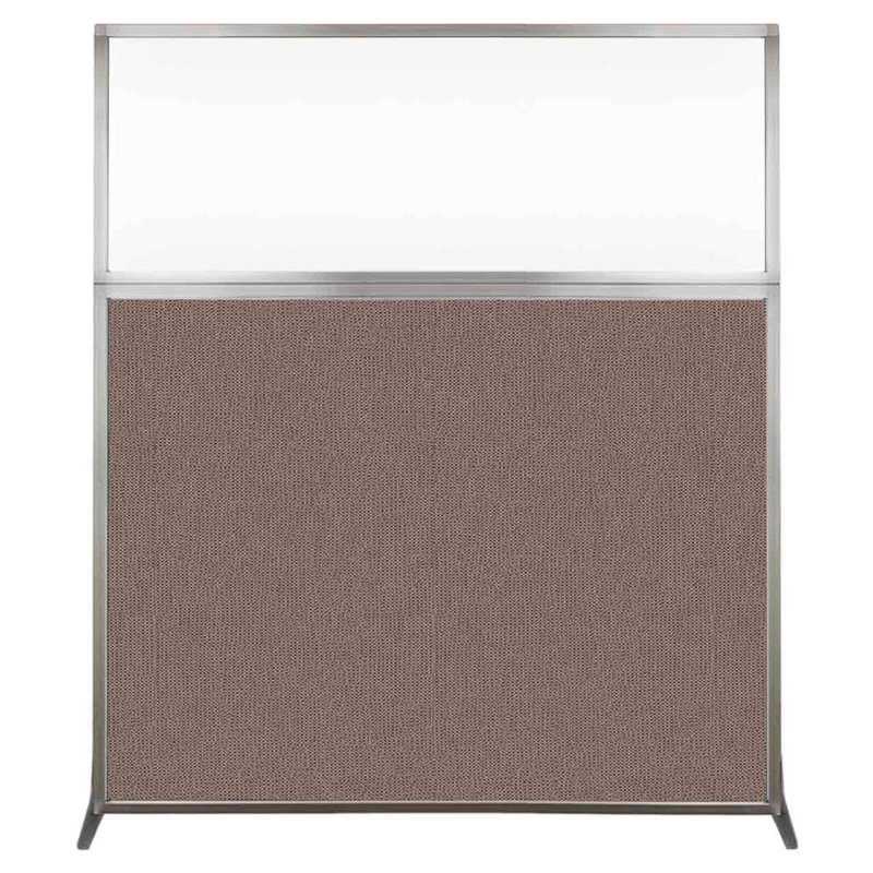 Cloison portative transparente 6 ", H 72 po x l 60 po x P 15 po, Latte