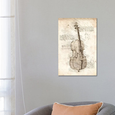 «Violoncelle» par Cornélin, impression sur toile tendue