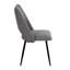 4 chaises de salle à manger grises souples avec des pieds en mousse à haute rebond et des pieds réglables, idéales pour la cuisine, 4 chaises grises, coussins, pieds, pieds, cuisine, sessions