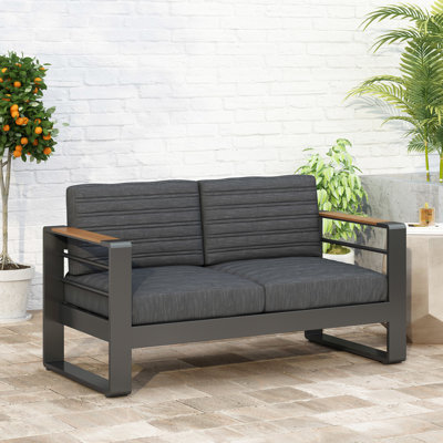 With And Aluminum Construction - Outdoor Chair Slat Design Cushions