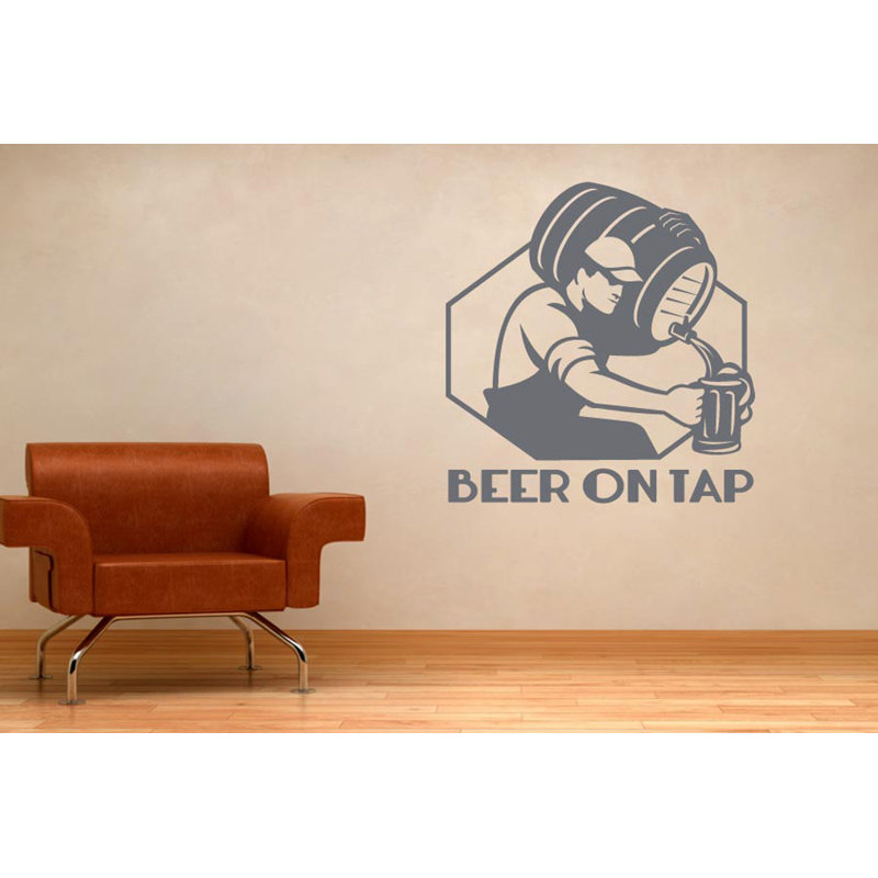 Food & Beverage Wall Decal, Grey
