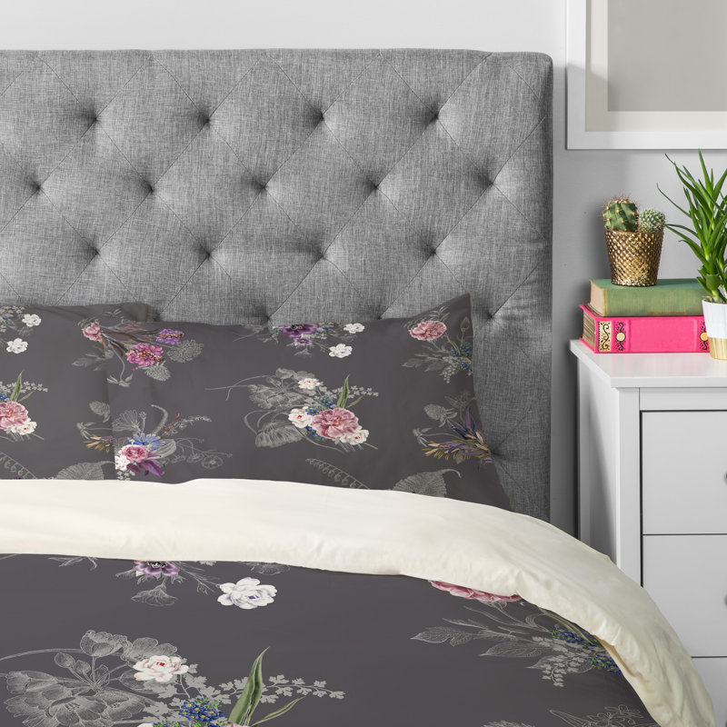Ensemble d’abolina iveta, Anthracite, Édredon pour très grand lit + 2 très grandes ta