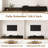 Extendable Tv Stand With Led Lights, Modern Reversible Tv Console