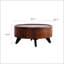 Table basse ronde de 30,71 po avec rangement dissimulé